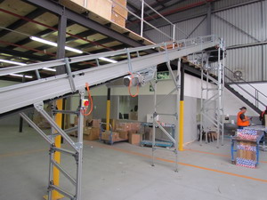 Incline Decline Slider Belt Conveyor